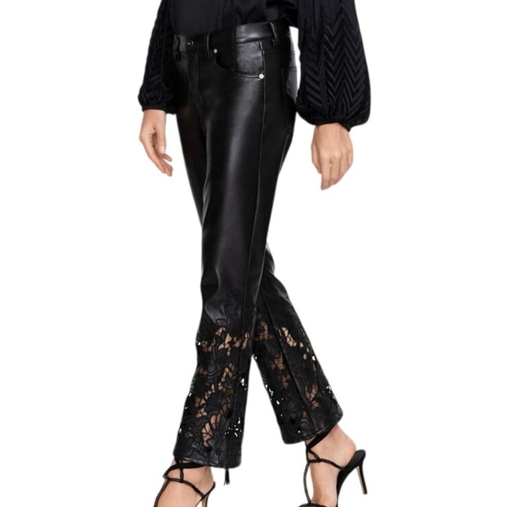 JOHNNY WAS Jade Portia Vegan Leather Pants Size 31 New with Tag MSRP $278
